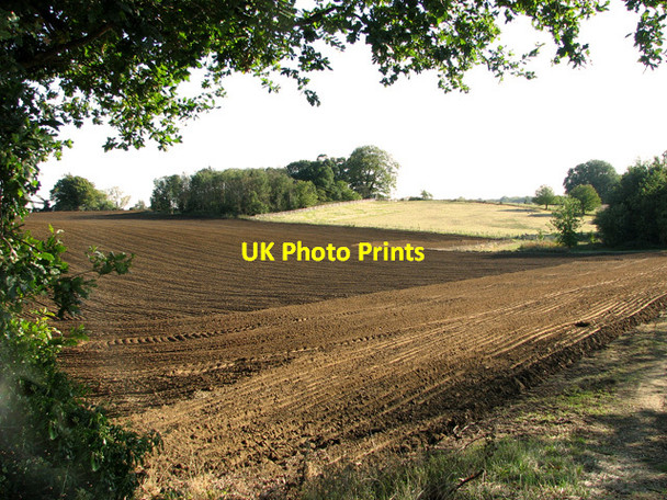 Photo 6"x4" Copses and fields, Great Bealings Great Bealings c2011