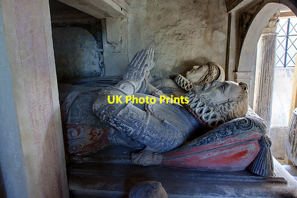 Photo 6"x4" The Pile tomb-monument - St Mary's church, Collingbourne Kingston (detail - 1) Aughton\/SU2356 c2011