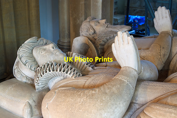 Photo 6"x4" Sir Anthony Poulett tomb - St George's church, Hinton St George (detail 2) Dinnington\/ST4012 c2011