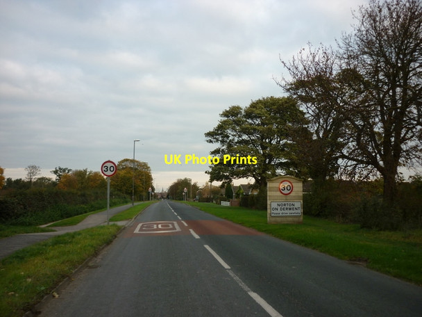 Photo 6"x4" Entering Norton in Derwent Norton-on-Derwent c2011
