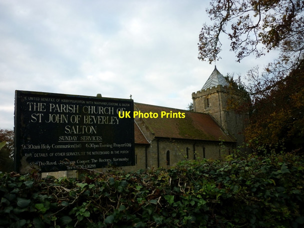 Photo 6"x4" The Parish Church of St John of Beverley Salton c2011