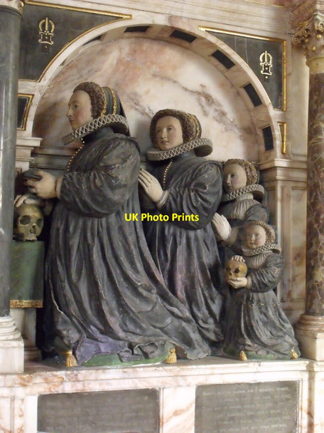 Photo 6"x4" Memorial to  Sir William and Eleanor Pelham Brocklesby c2011