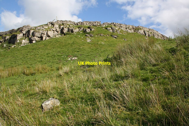 Photo 6"x4" Green Scar from footpath to Marsett. Marsett c2011