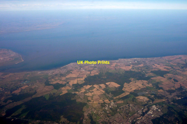 Photo 6"x4" Thames  Estuary from the Air Leysdown-on-Sea c2011