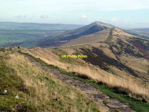 Photo 6"x4" The ridge path between Mam Tor and Lose Hill Edale c2011
