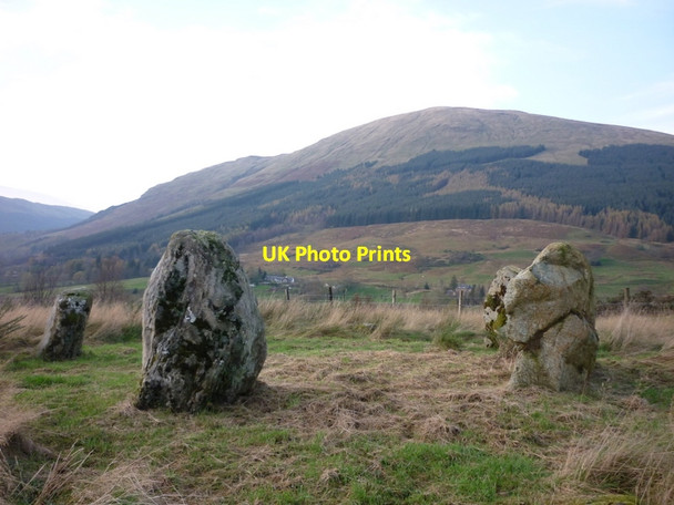Photo 6"x4" The stone circle at Kingshouse Kingshouse c2011