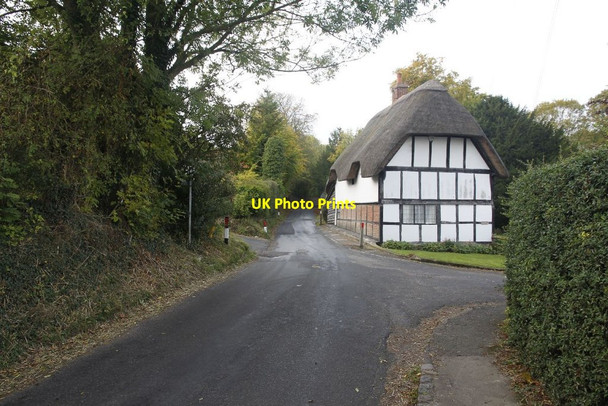 Photo 6"x4" Ginge road towards  Goldbury Hill West Hendred c2011