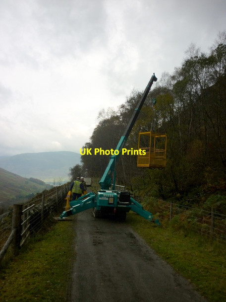 Photo 6"x4" Repairs underway on the Rob Roy Way Lochearnhead c2011