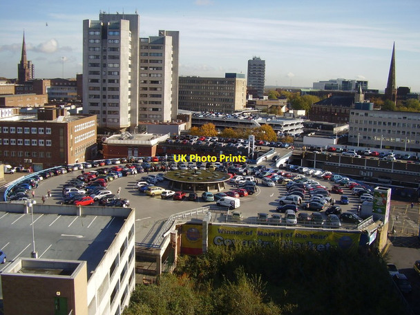 Photo 6"x4" A bird's eye view of Coventry market Coventry c2011