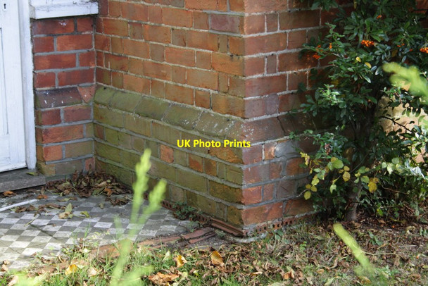 Photo 6"x4" Benchmark on Corner Cottage Chazey Heath c2011