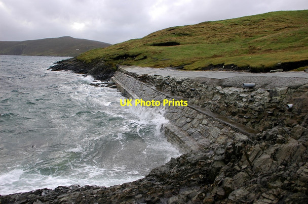 Photo 6"x4" Ninian pipeline landfall at Firth Ness Lunna c2011