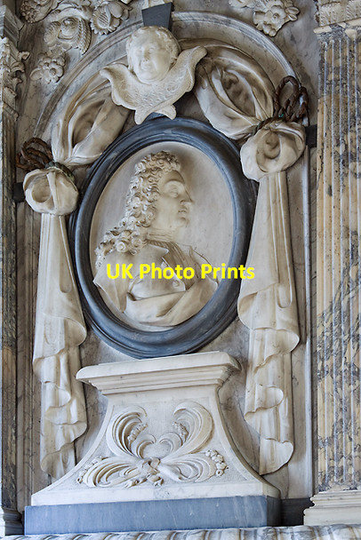 Photo 6"x4" Edmund Dummer monument - St Mary's church, South Stoneham (detail) Southampton c2011