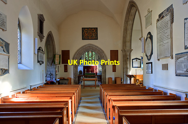 Photo 6"x4" The nave and chancel  - St Mary's church, South Stoneham Southampton c2011