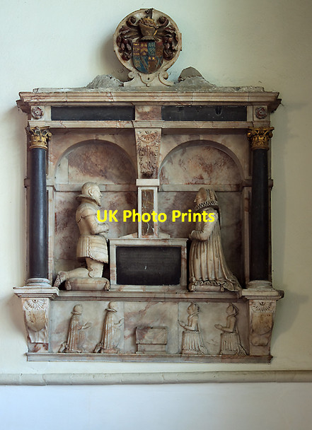 Photo 6"x4" Monument to William Chamberlayne - St Peter's church, Titchfield Fareham c2011