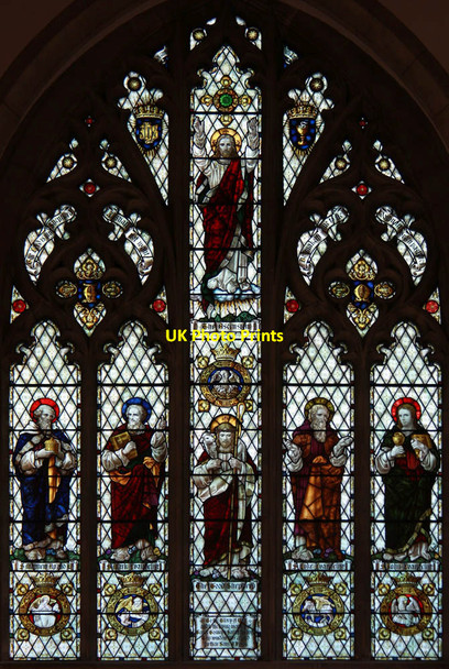 Photo 6"x4" St John, Church Avenue, Southall Green - Stained glass window Southall c2011