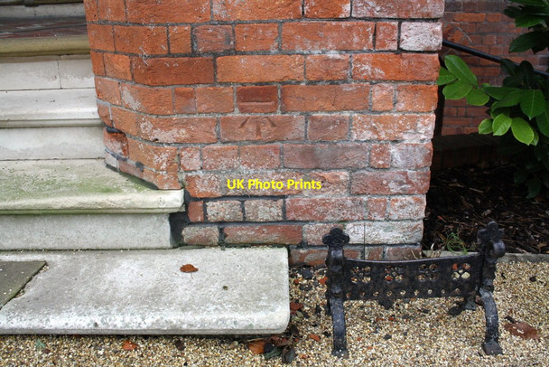 Photo 6"x4" Benchmark on entrance to Chafyn Grove School Salisbury c2011