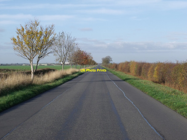 Photo 6"x4" Straight road near Boothby Graffoe Navenby c2011