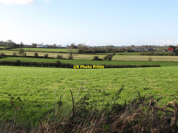 Photo 6"x4" Farm land west of Cross Road Hilltown\/J2128 c2011