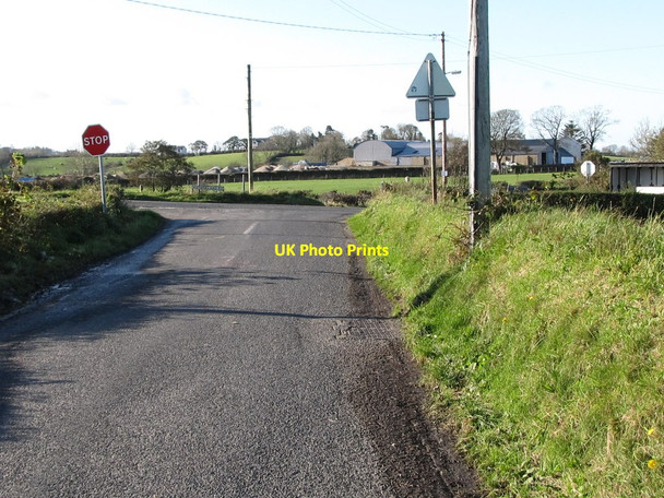 Photo 6"x4" The Lisnamulligan Cross Roads Rathfriland c2011