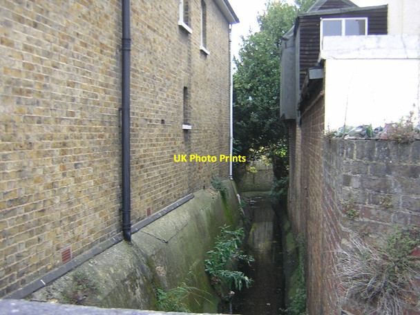 Photo 6"x4" Norbury Brook: looking downstream at Quadrant Road Thornton Heath c2011