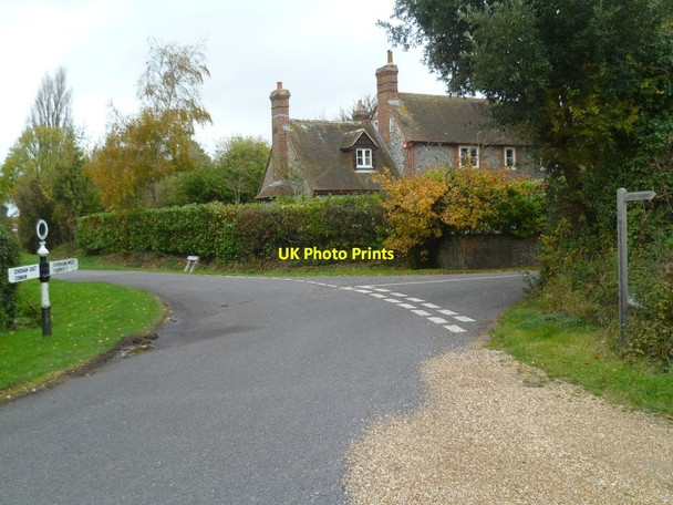 Photo 6"x4" Road junction in Chidham Chidham c2011