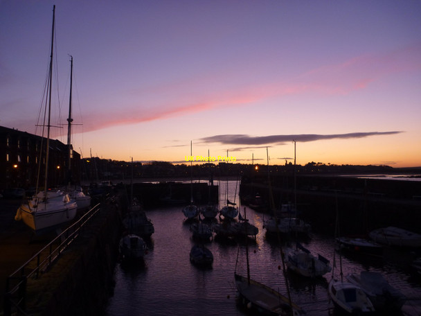 Photo 6"x4" Coastal East Lothian : Dusk At North Berwick Harbour North Berwick c2011