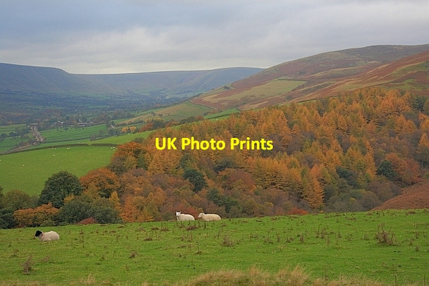 Photo 6"x4" View up the Vale of Edale Edale End c2011