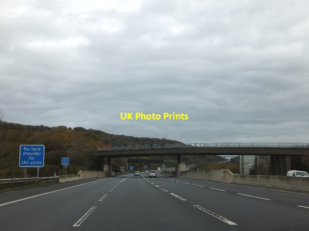 Photo 6"x4" Court Lane bridge over M5 East Clevedon c2011