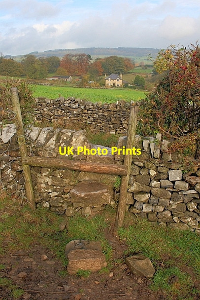 Photo 6"x4" Stile onto Pennyunk Lane Bakewell c2011
