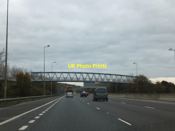 Photo 6"x4" Foot and cycle bridge over M5 Lawrence Weston c2011