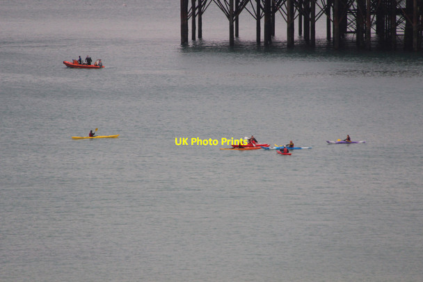 Photo 6"x4" Canoeists, Brighton, East Sussex Kemp Town c2011