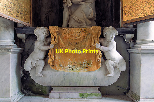 Photo 6"x4" Monument to Robert Pierrepont - Borbach Chantry, West Dean (detail - 3) West Dean\/SU2527 c2011