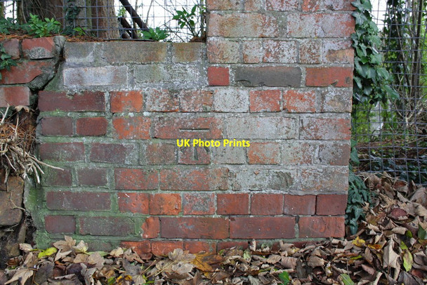 Photo 6"x4" Benchmark on gatepost on Dobbs Road Truro c2011