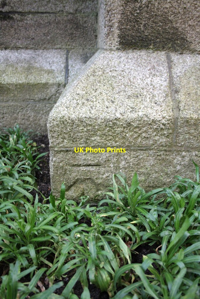 Photo 6"x4" Benchmark on Truro Cathedral Truro c2011