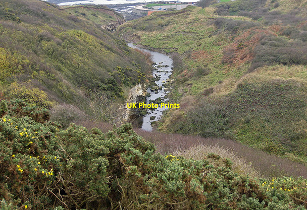 Photo 6"x4" Scalby Beck, its final run down to the sea Barrowcliff c2011
