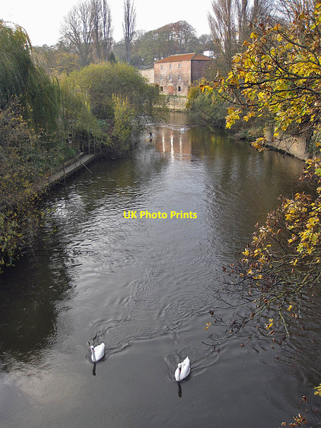 Photo 6"x4" River Derwent from Railway Street bridge Malton\/SE7871 c2011