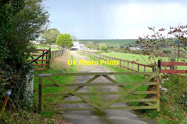 Photo 6"x4" Track at Reskadinnick Camborne c2011