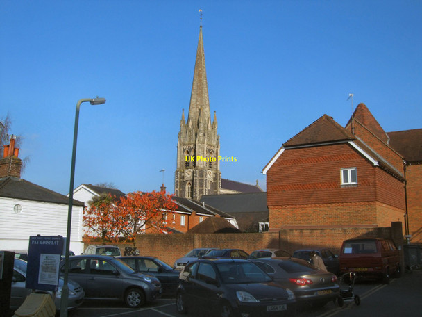 Photo 6"x4" Spire of St. Martin's Church Dorking c2011
