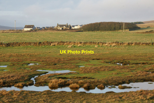 Photo 6"x4" Small wetland at Taing o' Dale, Baltasound Baltasound c2011