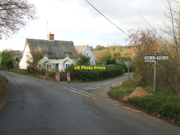 Photo 6"x4" Road Junction Fern Hill\/TL8249 c2011
