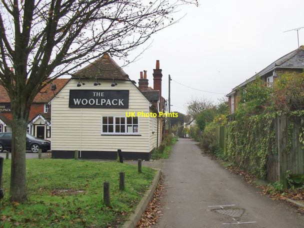 Photo 6"x4" The 'Woolpack' and Back Lane, Elstead Elstead c2011