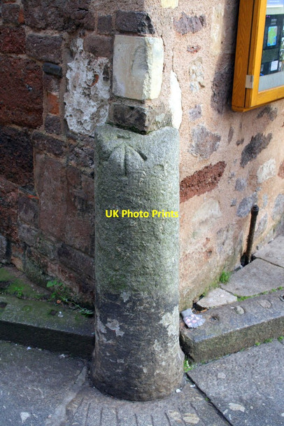 Photo 6"x4" Benchmark on St Martin's Church Exeter c2011