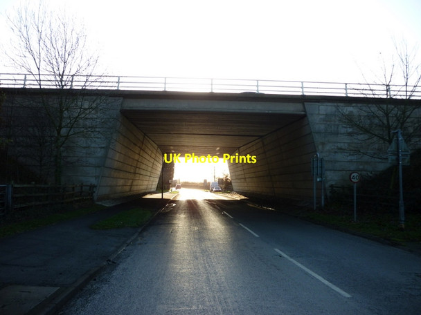 Photo 6"x4" Bridge Lane goes under the M62 Rawcliffe\/SE6822 c2011