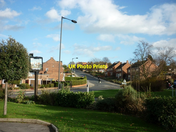 Photo 6"x4" Looking up Brunswick Avenue, from the New Broom Rotherham c2011