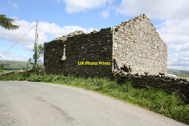 Photo 6"x4" Roofless barn at Gill Edge Countersett c2011