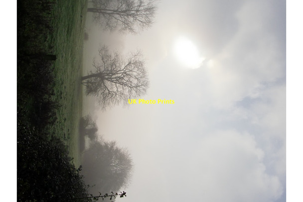 Photo 6"x4" Fog in the Arun Valley Arundel c2011