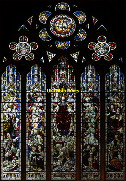 Photo 6"x4" St Andrew, Park Walk - Stained glass window Chelsea c2011