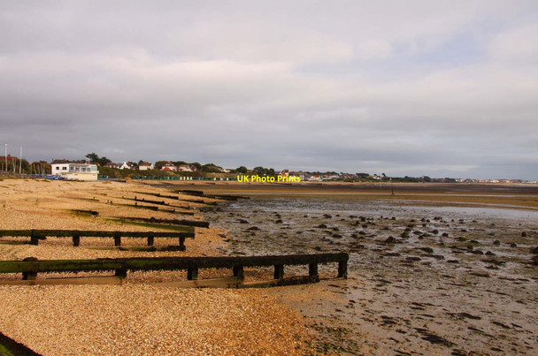 Photo 6"x4" Groynes by Hillhead Harbour Hill Head\/SU5402 c2011