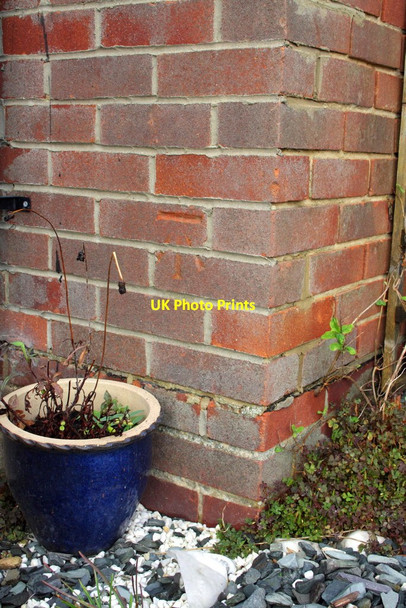 Photo 6"x4" Benchmark above the side path to #7 Dee Road Churchend\/SU6772 c2011