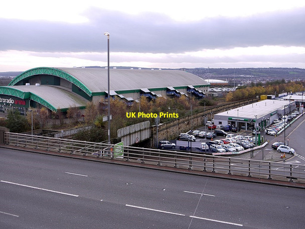 Photo 6"x4" Railway lines north of the Metro  Radio Arena Newcastle upon Tyne c2011